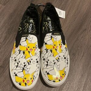 GroundUp pikachu canvas slip on shoes size 10.5 men’s